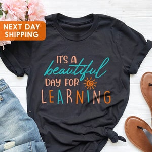 Teacher Shirt, It&#39;s a Perfect Day For Learning Tee, Team Teacher Tee, Learning Shirt, Teach Love Inspire Shirt, Teacher Shirts, Gift For Him