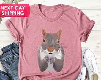 Grey Squirrel Shirt, Squirrel, Animal Lover, Squirrel Shirt, Grey Squirrel, Squirrel Tshirt,Cute Animal Shirt,Squirrel Gift,Squirrel T-Shirt