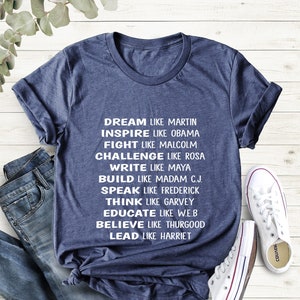African American Activists Shirt, Black Pride Shirt, Rosa Parks Shirt, Martin Luther King Jr. Tee, BLM T-Shirt, Black History T-Shirt
