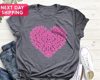 Double Heart Shirt, Love Shirt, Valentine Heart Tee, Gift For Mom, Heart Tee, Teacher Gift Shirt, Christmas Gift Shirt, Women Girl Heart