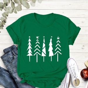Christmas Trees Shirt, Christmas Shirts for Women, Christmas Tee, Christmas TShirt, Shirts For Christmas, Cute Christmas Shirts, Holiday Tee