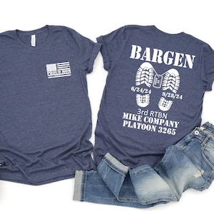 Personalized Military Marines Family Shirt, Matching Proud Family Tee, Bootcamp Support Shirt, Army Dad Mom Wife Graduation Shirt