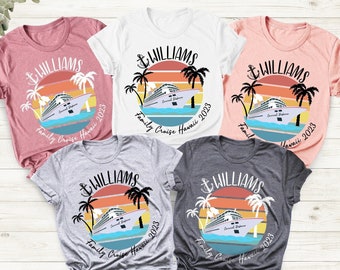 Custom Family Cruise Shirts 2025, Family Matching Vacation T-Shirts, Personalized Group Cruise Shirts, Summer Cruise Tees, Cruise Squad
