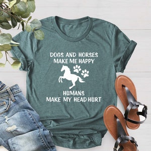 Horse Lover Shirt, Dogs And Horses Shirt, Southern T-shirt, Horse T-Shirt, Dog Lover Gift, Dog Shirt Women, Dog Mom Shirt, Gift For Country