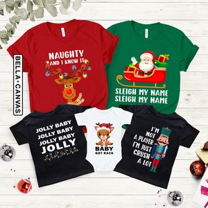 Funny Christmas Party Tees, Family Group Christmas Shirt, Matching Christmas Outfits, Funny Group Xmas Pajamas, Matching Family Christmas
