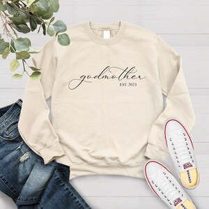 God Mother Sweatshirt, Custom God Mother Shirt, God Mother Gift,Godmother Proposal Crewneck,Xmas Gift For Mom, Godmother Proposal Sweatshirt