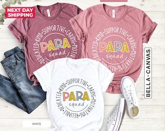 Para Squad Shirt, Teacher Aide Shirt, Paraprofessional T-shirt, Teacher Assistant, Para Educator Shirt, Paras Shirt, Paras Tee, Squad shirt