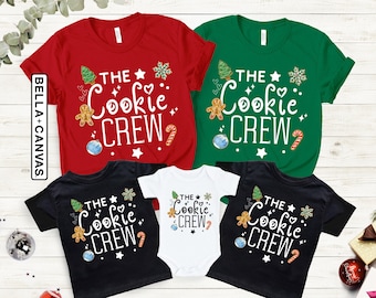 The Cookie Crew Shirt, Cookie Baking Crew Tees, Christmas Shirt, Cookie Lover, Cookie Shirts, Christmas Baking Shirt, Matching Family Shirts