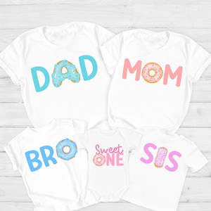 Family Donut Shirts, Sweet One Birthday T-Shirts, Family Matching Birthday Shirts, 1st Birthday Shirts, Donut Shirts, Donut Birthday Shirts
