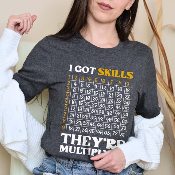 Math Shirt, Math Teacher Shirt, Multiplying T-Shirt, Math Teacher Gift, Math Teacher Gift,Math Skills Shirt, Christmas Gift, Funny Math Gift