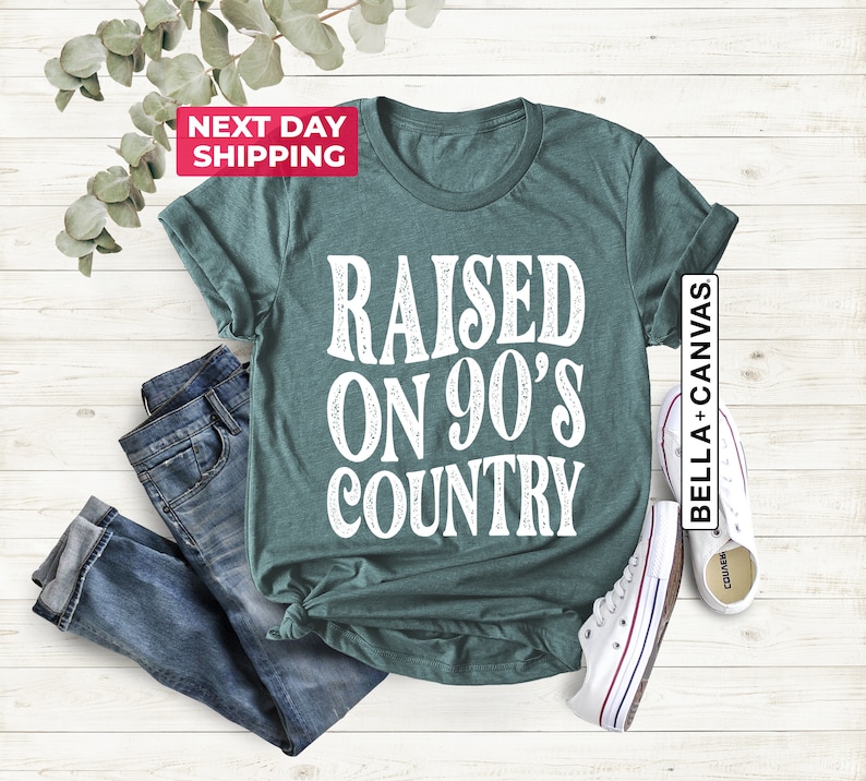 Raised on 90s Country, Country Music Shirt, Western Shirt, Vintage 90s Country, Country Music Lover Shirt, Country Concert Shirt image 3