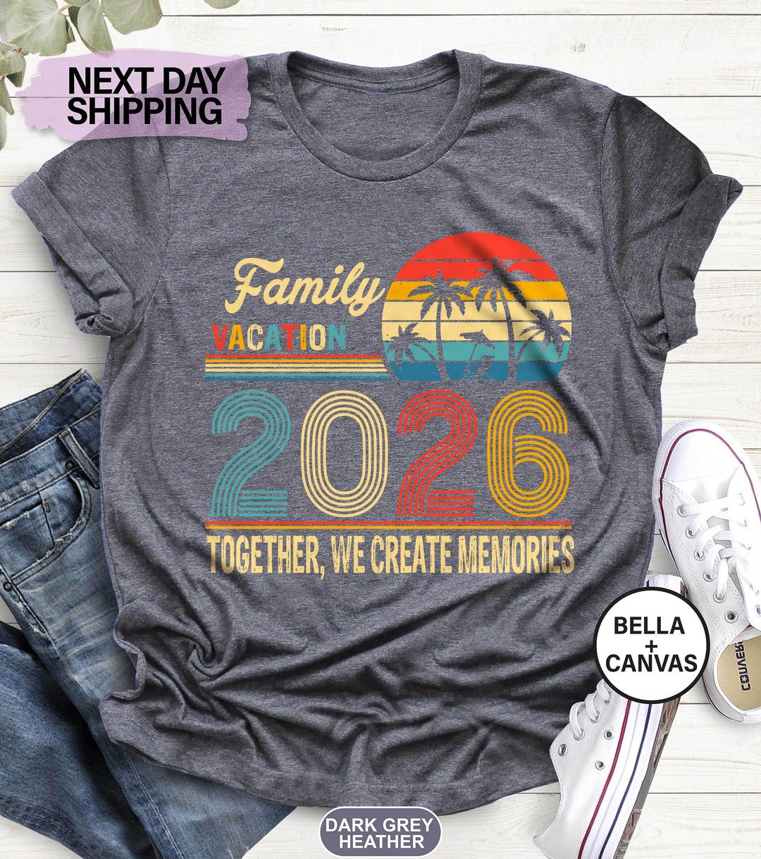 Family Vacation 2026 T-shirt, Creating Memories Together Shirts, Custom ...