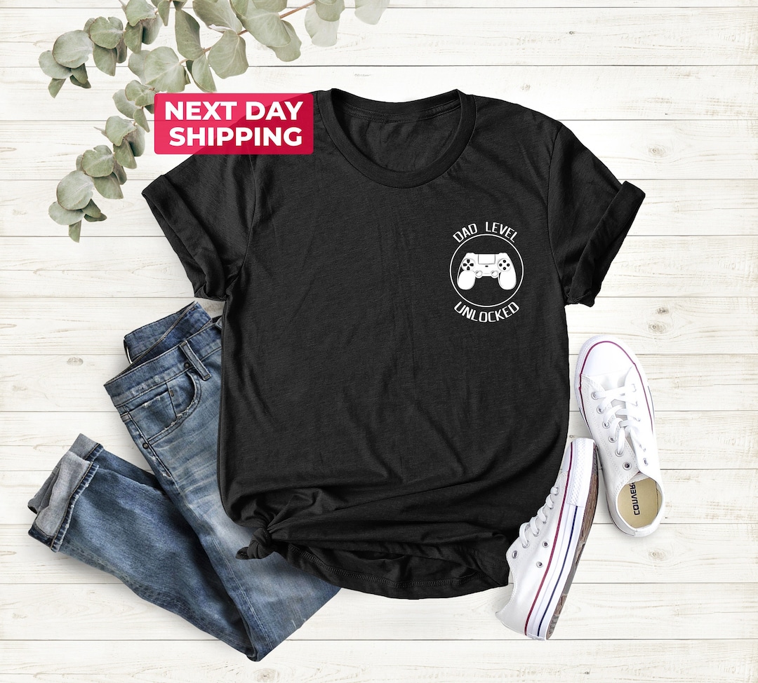 Dad Level Unlocked Shirt, Father's Day Tee Shirt, Gaming Dad Shirt