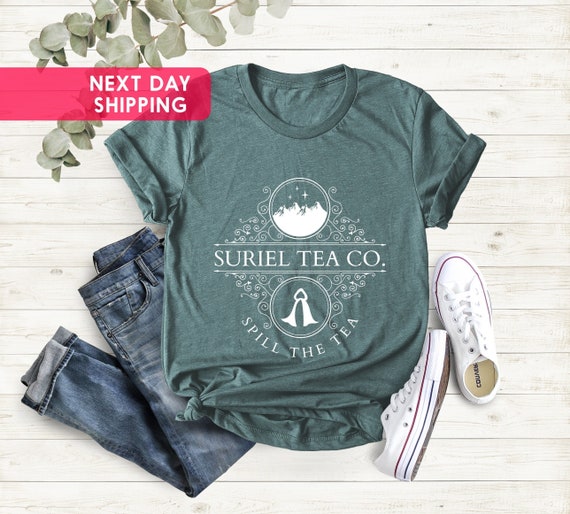Suriel Tea Co Shirt, Acotar Tshirt, Bookish Tshirt, Literary Shirt, Book Tea Shirt,Book Lover Gift,Book Tee, Acotar Suriel Tea House T-shirt