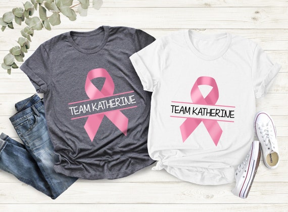 Breast Cancer Awareness Shirt, Custom Breast Cancer T-shirt, Motivational Tee, Personalized Team Cancer T-shirt, Cancer Support Team Shirts