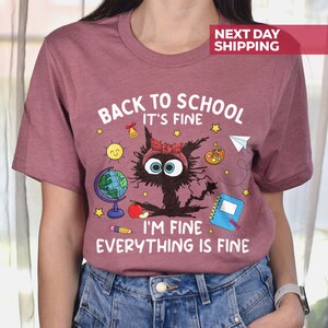 Back to School Shirt, Its Fine Tee, Kids Back to School Shirt, First ...
