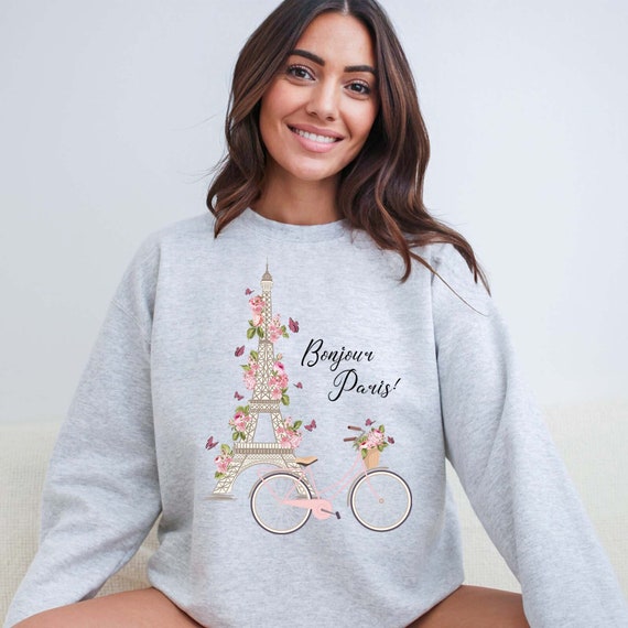 Eiffel Tower Sweatshirt, Paris France Shirt, Travel To France Shirt, Gift For Paris Lover, Paris Trip Sweater, Bonjour Shirt, Eiffel Tower