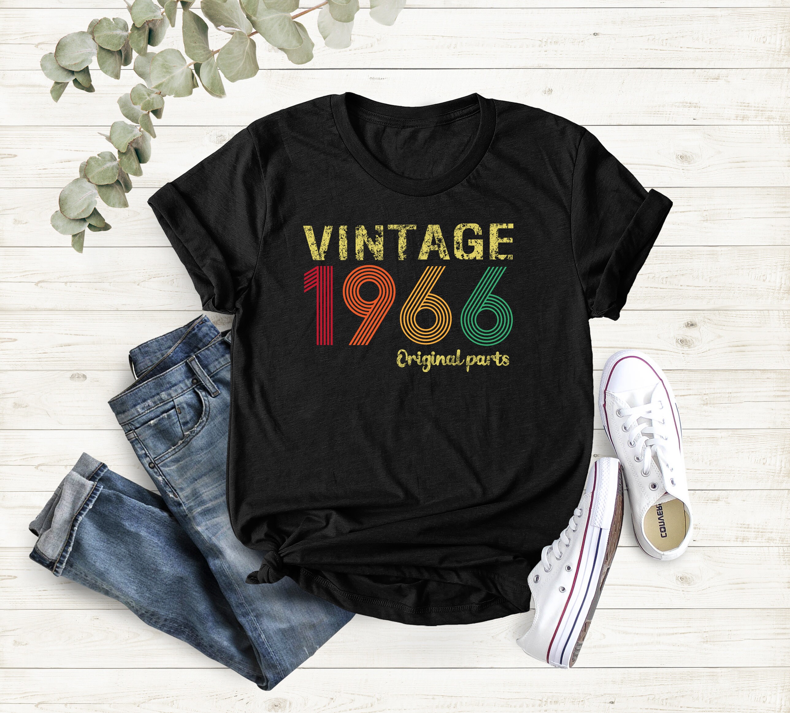 Vintage 1966 Original Part Tee, Vintage 1966 Shirt, 60th Birthday
