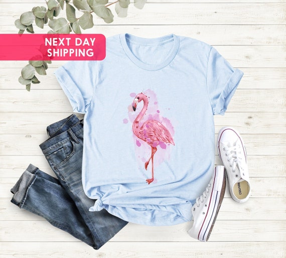 Watercolor Flaming Shirt, Women's Flamingo Shirt, Flamingo Tee, Flamingo Gift, Flamingo Gift for Women, Flamingo Lovers, Flamingo Shirt Gift
