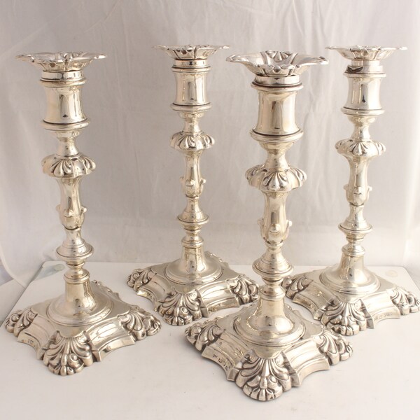 Silver Candlesticks Etsy