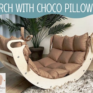 Montessori Climber Arch with Ramp and Pillow: Baby Climbing Set