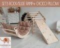 Montessori Climbing Set: Triangle, Arch, Ramp & Pillow - Natural Wood, Kletterdreieck, Kletterbogen Arche montessori product logo