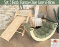 BEST OFFER! Climbing Arch with Pillow Climbing Triangle Set Montessori Climber Set Kletterdreieck, Kletterbogen mit kissen Indoor Playground product logo