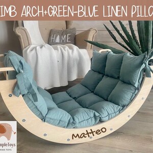 Arco de escalada con almohada, juego de escalada, rampa para niños pequeños y marco de escalada triangular Montessori para bebé, kletterdreieck kletterbogen mit kissen ONLY ARCH