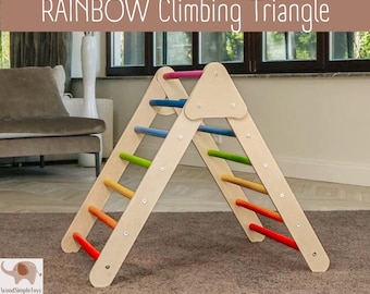 Montessori Kletterdreieck mit Rampe für Baby Geschenk zum 1. Geburtstag Faltbares Kletterset für Kinder Kletterdreieck mit Rutsche Kletterer