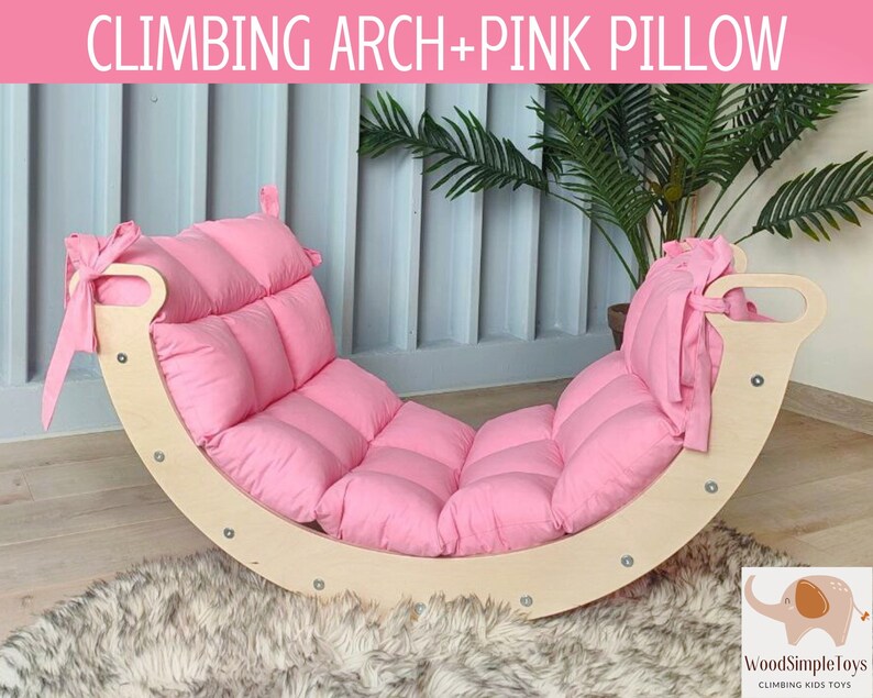 Montessori Climbing Arch With Pillow Climbing Archramp Kids Climbing