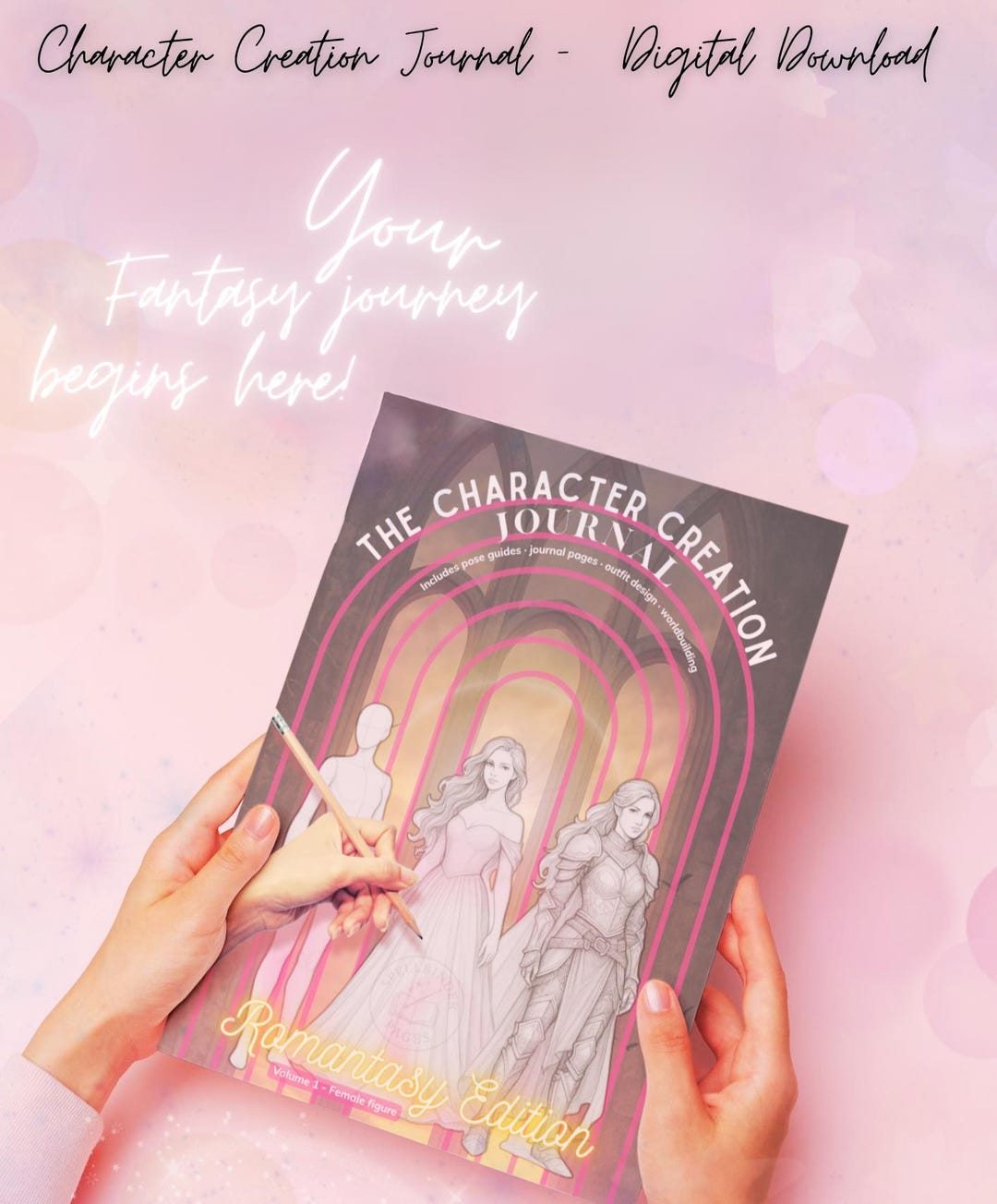 Fantasy Character Creation Journal | Romantasy OC Planner | Printable ...