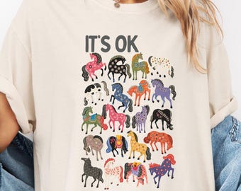 Its OK To Be Different Shirt, Horse Lovers Shirt, Neurodiversity Awareness Tee, Comfort Colors Inclusion Shirt, SPED Teacher Gift