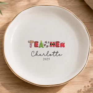 Personalized Difference Maker Ring Dish, Teacher Appreciation Gift, Gift From Student, Teacher Thank You Gift, Custom Keepsake Gift