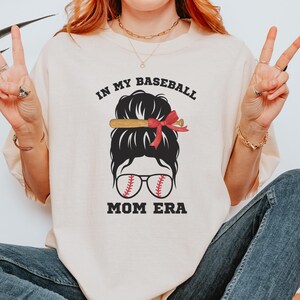 Baseball Mom Era Comfort Colors T-shirt, Baseball Mama Coquette, Game Day Tee, Mom Life Shirt, Sports Mom Gifts, Baseball Mama Shirt