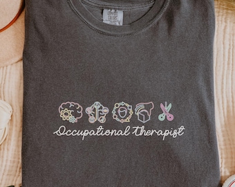 Occupational Therapist Comfort Colors® Minimalist COTA Gift Pediatric OT Shirt OT Assistant Graduation Shirt Sensory Fine Motor Therapy Top