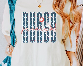 Personalized Nurse 4th of July Shirt, American girl, Comfort Colors, fourth of july, Nurse Graduation gift, Nurse week gifts Gift for nurses