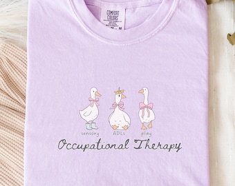Silly Goose Occupational Therapist Shirt Cute Occupational Therapy Shirt COTAs and Therapy Assistants Gift, Pediatric OT Graduation Gifts