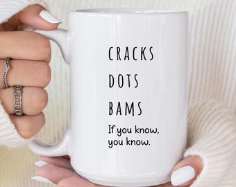 Mahjong Mug Crack Bam Dot | Funny Mahjong Coffee Cup | American Mahjong Gift | Mahjong Night Mug for Players