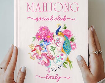 Personalized Mahjong Notebook Custom Mahjong Journal Mahjong Social Club Gift Mahjong Player Notebook Mahjong Keepsake Gift for Mahjong Mom