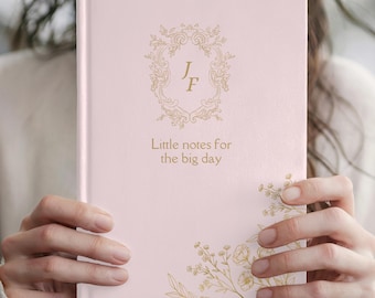 Personalized Wedding Planning Journal, Custom Bride Notebook, Engagement Gift for Her, Bridal Shower Gift, Future Mrs