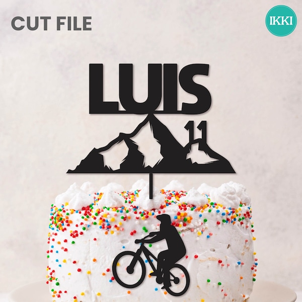 Bicycle Cake Topper Etsy