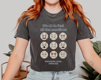 It's Ok to feel all the emotions, Baseball emotions, Bcba Shirt, Gift for Teacher, Speech Therapy Shirt, Aba Therapy Shirt, Behavior Shirt