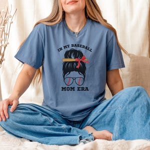 Baseball Mom Era Comfort Colors T-shirt, Baseball Mama Coquette, Game Day Tee, Mom Life Shirt, Sports Mom Gifts, Baseball Mama Shirt