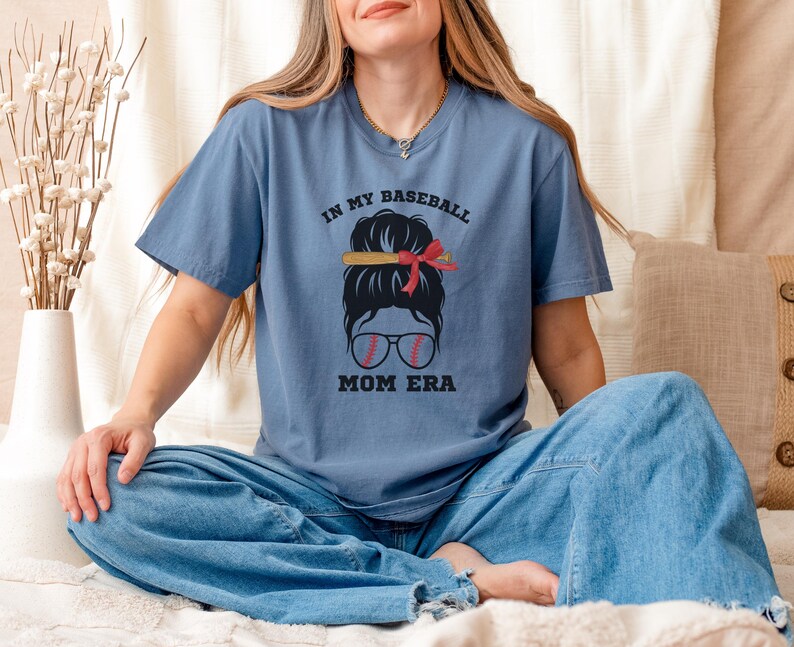 Baseball Mom Era Comfort Colors T-shirt, Baseball Mama Coquette, Game Day Tee, Mom Life Shirt, Sports Mom Gifts, Baseball Mama Shirt