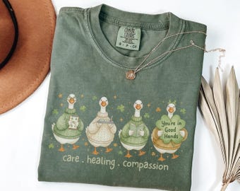St Patricks Day ABA Therapy Shirt, BCBA Comfort Colors Tee, RBT Silly Goose Shirt, Behavior Analyst Gift