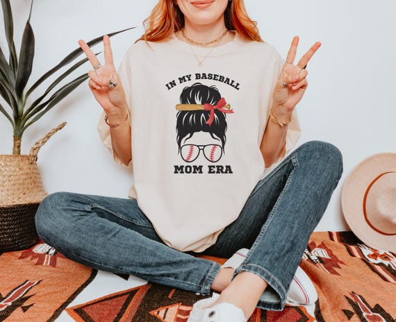 Baseball Mom Era Comfort Colors T-shirt, Baseball Mama Coquette, Game Day Tee, Mom Life Shirt, Sports Mom Gifts, Baseball Mama Shirt