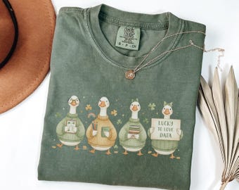 St Patricks Day ABA Therapy Shirt, BCBA Comfort Colors Tee, RBT Silly Goose Shirt, Behavior Analyst Gift