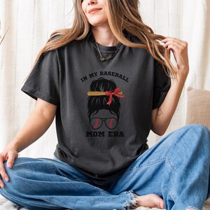 Baseball Mom Era Comfort Colors T-shirt, Baseball Mama Coquette, Game Day Tee, Mom Life Shirt, Sports Mom Gifts, Baseball Mama Shirt