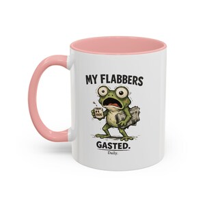 Lustiger Froschbecher „Meine Kalorien sind aufgebraucht“ | Ausgefallener Kaffeebecher | Geschenk für Fans von ungewöhnlichen Froschmotiven | Becher mit Humor für Neurodiverse | Geschenk für Kollegen Pink