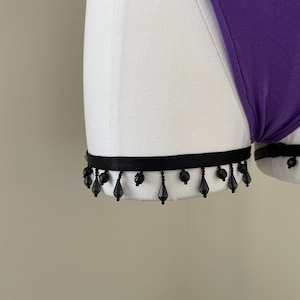 Black beaded garters / festival accessories / rave accessories